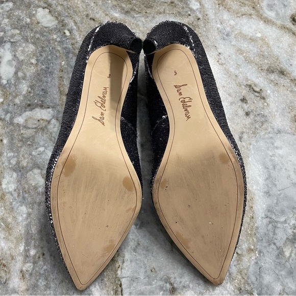 Sam Edelman Women's Hazel Pointy Toe Metallic Sequin Pumps Shoes Size 8 - Picture 10 of 11